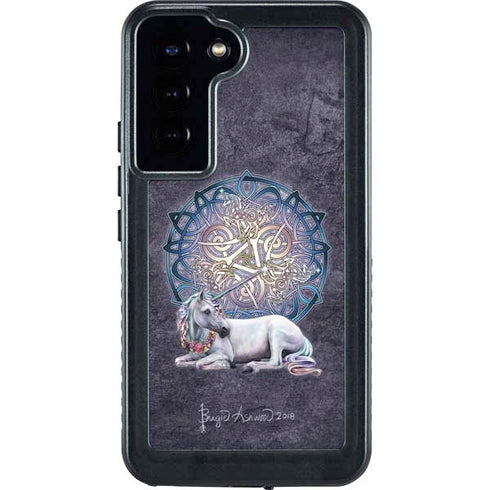 Celtic Unicorn by Brigid Ashwood Galaxy S24 Plus Waterproof Case